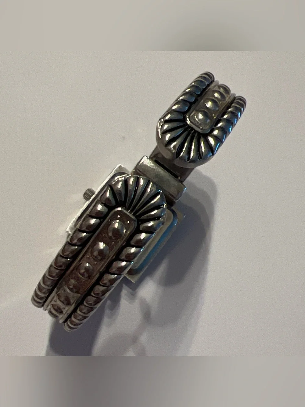 Silver-Tone Cuff Watch Bracelet - Classic
